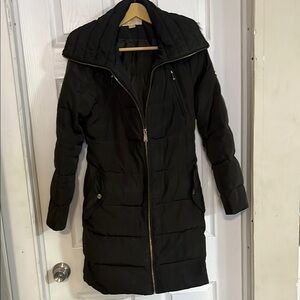Stylish Dark Green Quilted Coat